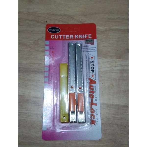 

[SET] Pisau Cutter Silet Tajam Kecil / Pisau Karter Set Isi 2 Pcs dan Mata Pisau