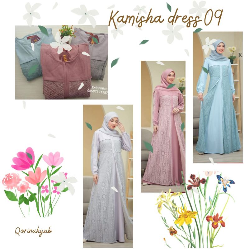 Gamis Keke terbaru / Keke kamisha 09 /gamis pesta / gamis kondangan / gamis dewasa