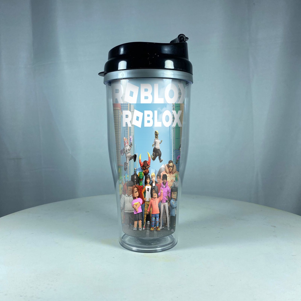 Tumbler Tinggi Roblox Avatar Game Kartun Anak Robux Botol Minum Gelas