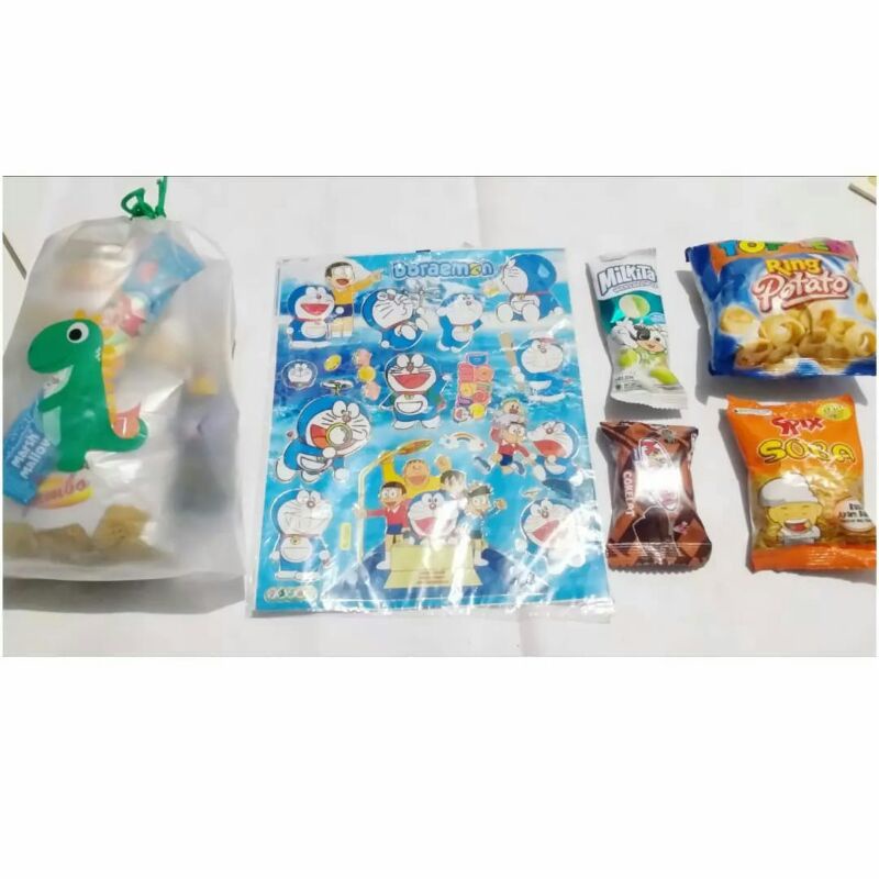 

PAKET SOUVENIR ULANG TAHUN GODIEBAG SNACK + STICKER / PAKET LEBARAN / PAKET SANTUNAN / PAKET HEMAT ULTAH