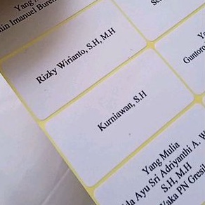 Print Label Nama Undangan