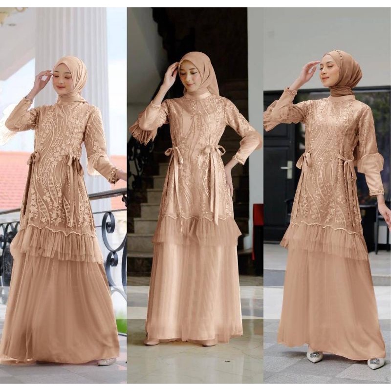 MAXI LESTY /GAMIS FULL TILLE MUTIARA /GAMIS KONDANGAN /GAMIS MODEL BARU