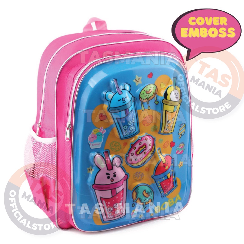 PTS - Tas Ransel Anak Sekolah - RANSEL TIMBUL EMBOSS TAS UNICORN - RANSEL BOBA DONAT RANSEL EMBOSS LED  - RANSEL BOBBA - TAS BOBA ANAK SEKOLAH - Tas Sekolah Anak - Tas Anak Sekolah Tas Anak SD Tas Anak TK Promo Diskon Termurah Terlaris Terbaru Best Seller