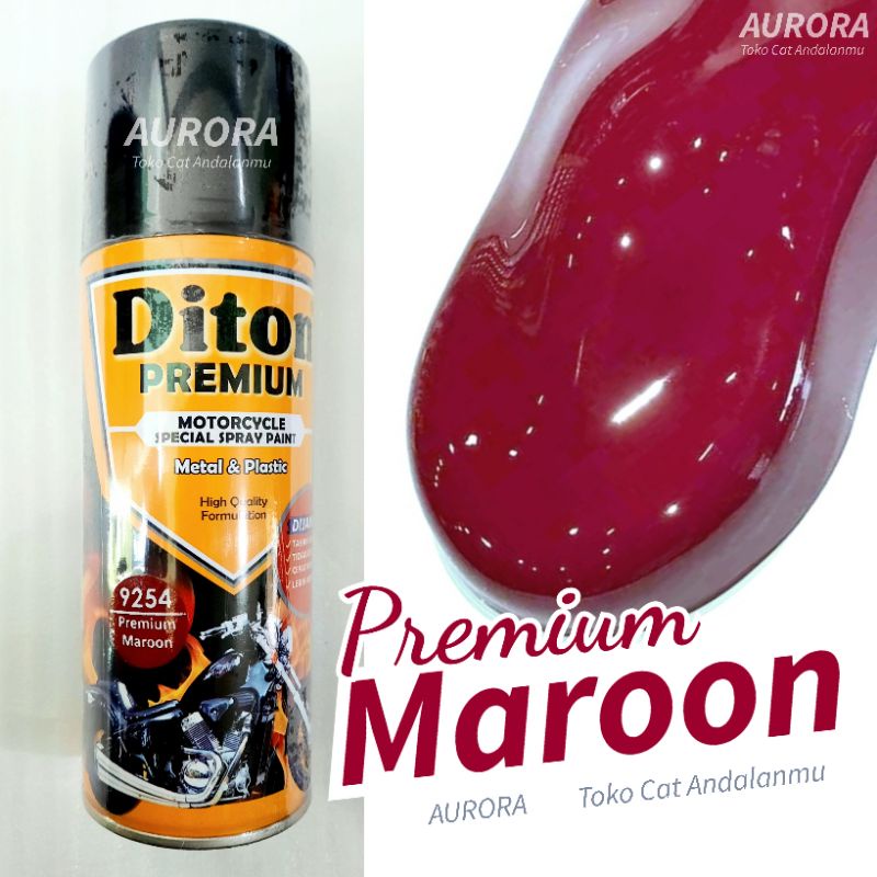 Diton Premium Maroon 9254 Merah Maron Marun Tua Solid 400cc