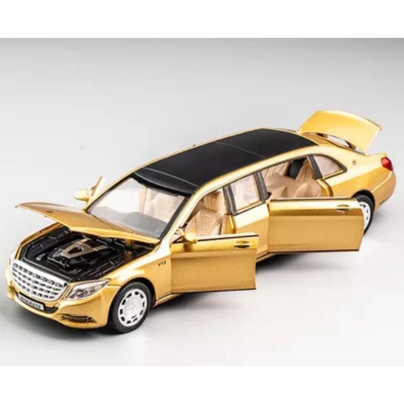 Diecast Mobil Mercedes Benz Maybach S650 Miniatur Die-cast Mobil Mobilan Pajangan