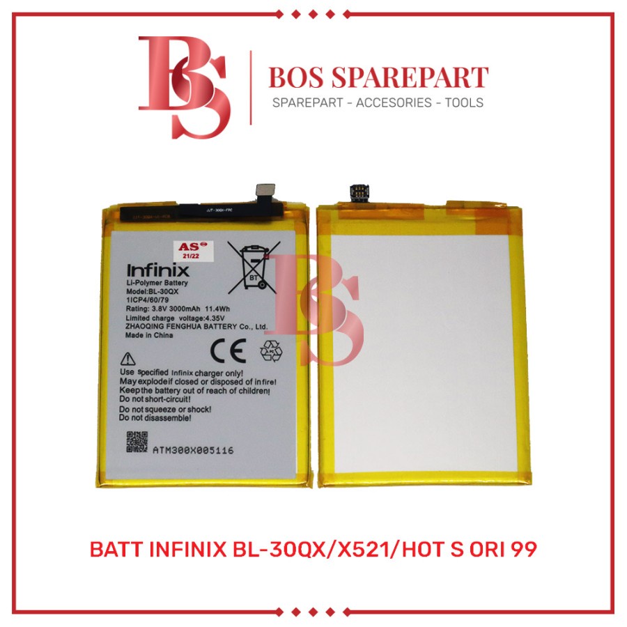 BATTERY INFINIX BL-30QX X521 HOT S ORI 99