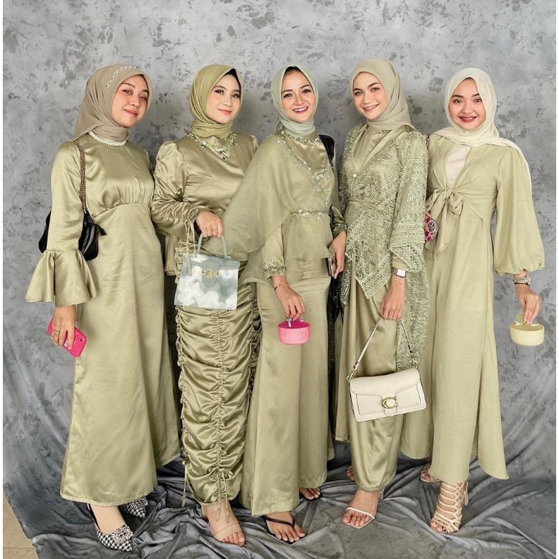 Paket Bridesmaid Gratis Paperbag Seragam Murah Lengkap Kain