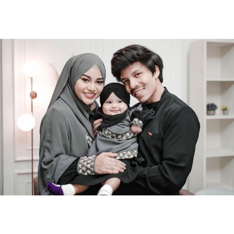 Sarimbit lebaran Aden 2023/gamis aden /gamis PO/Koko ganteng/Koko aden/ baju lebaran