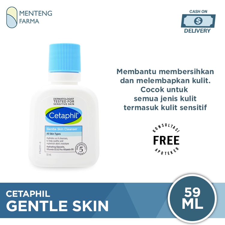 Cetaphil Gentle Skin Cleanser 59 mL | Pembersih Wajah dan Tubuh