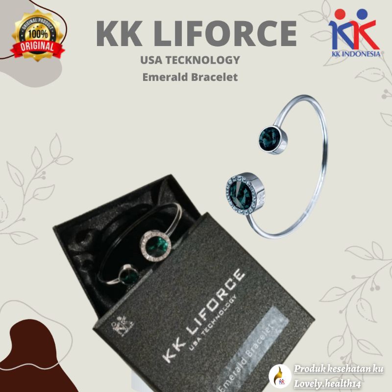 Gelang Kk Liforce Emerald