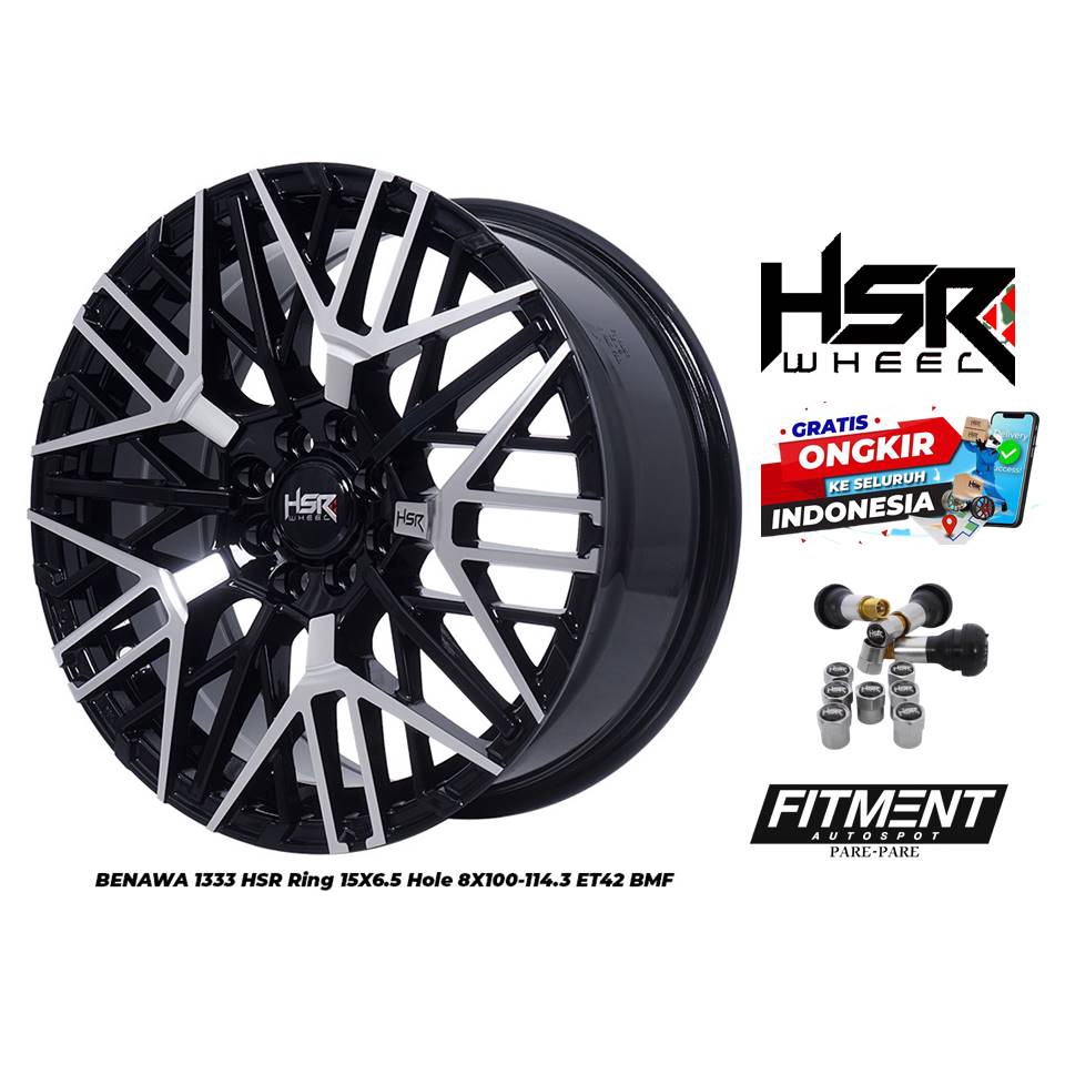 JUAL VELG MOBIL RACING RING 15 COCOK UNTUK MOBIL JAZZ,BRIO,BRIO,YARIS,DLL