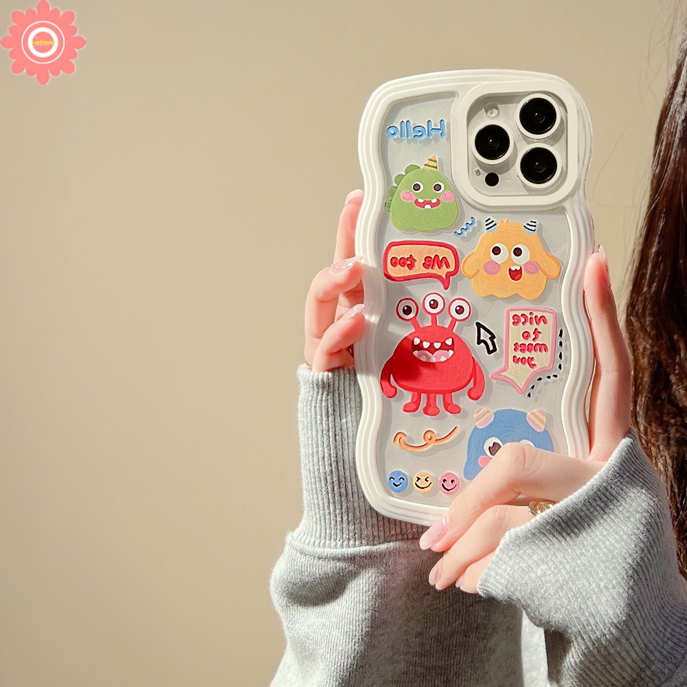 Soft Case Motif Kartun Monster Kecil Lucu Untuk Redmi 10 9A 9T 9 9C NFC 10A 10 Redmi Note 10 11 10s Note 9 8 11s 10 Pro Max Plus