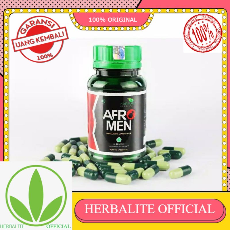 100% ORIGINAL AFROMEN ORIGINAL 100% BPOM HERBAL STAMINA PRIA AFRO MEN ASLI ORIGINAL TERLARIS