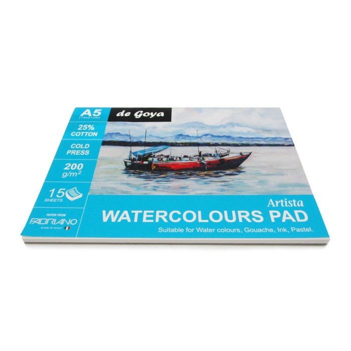 

Dijual De Goya Watercolours Pad A5. Cat Air. Terbatas