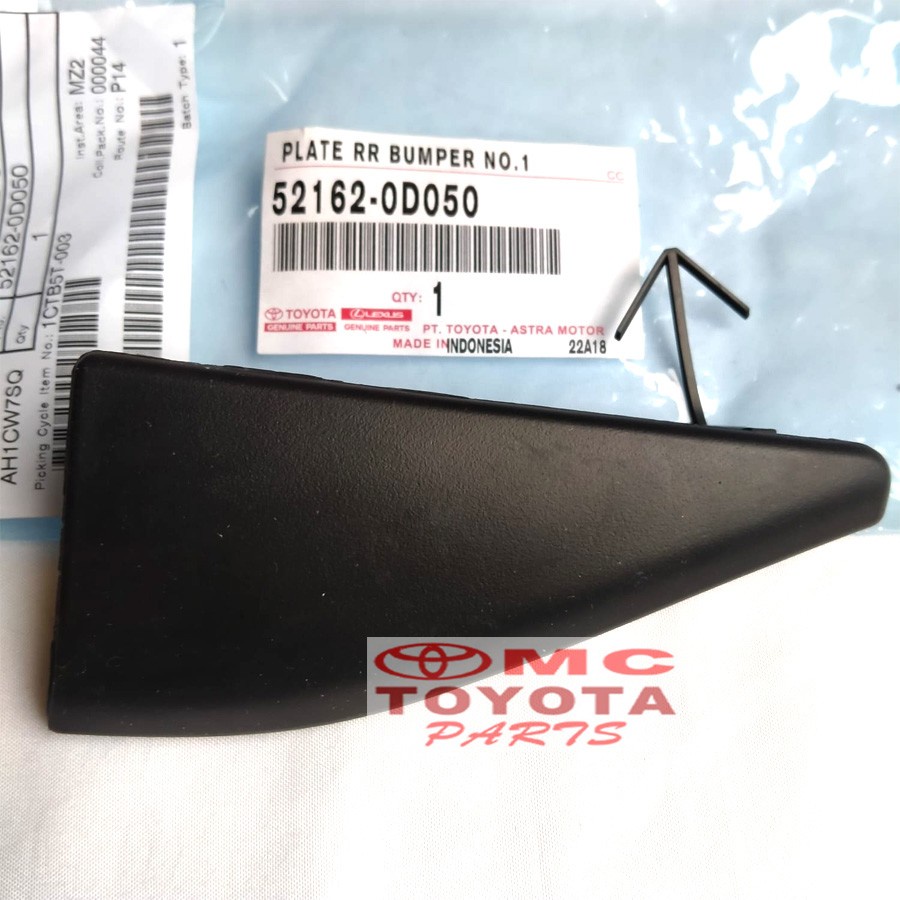 Tutup Cover Derek Towing Bumper Belakang Kiri Sienta 52162-0D050