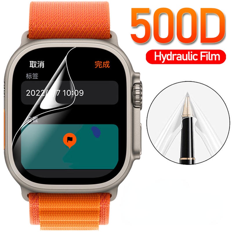 Film Hydrogel Pelindung Layar Anti Gores Untuk Apple Watch Ultra Seri 8 7 6 5 4 3 2 1 SE 2022 49mm 45mm 41mm 40mm 42mm 44mm 38mm