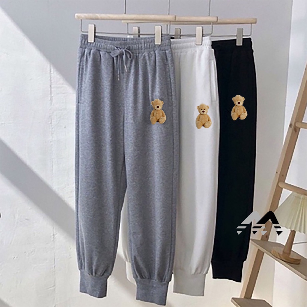 CELANA JOGGER BEAR PANTS | JOGGER BEAR DTF