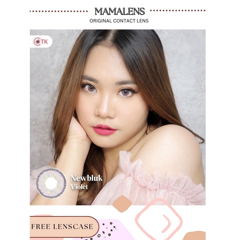 Softlens Newbluk Minus 0.50 s/d -3.00  Free Lenscase -MAMALENS