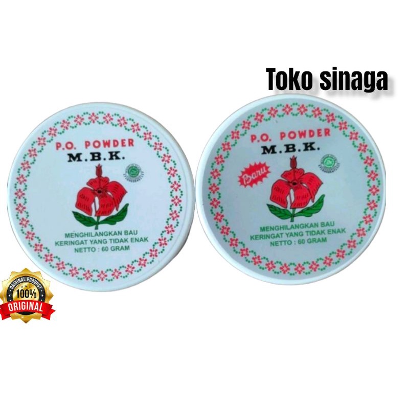 Bedak MBK tin Bulat 60gr.