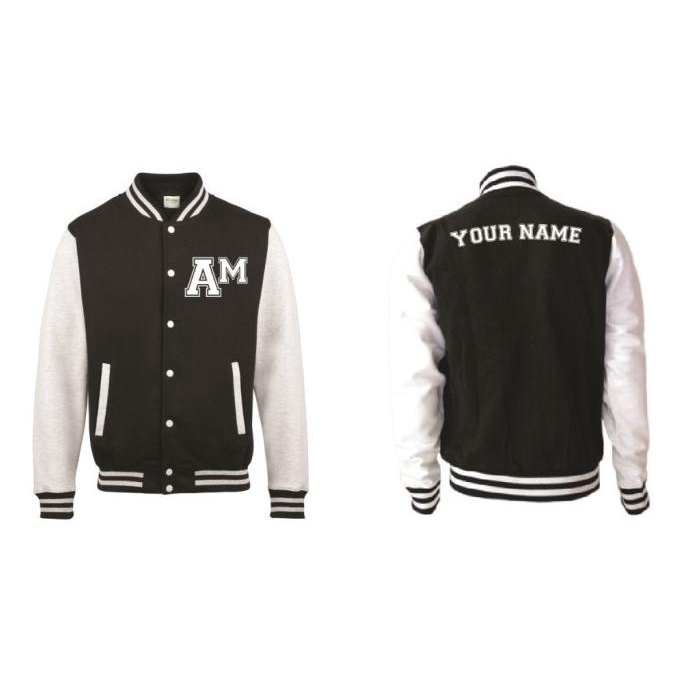 Jual Jaket Varsity Baseball Distro Inisial Nama Polos Custom Indonesia Kpop Shopee Indonesia