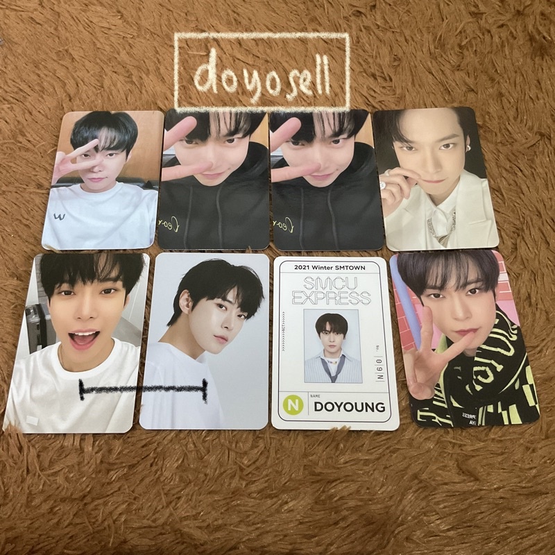 pc doyoung ar slowacid fortune card season greeting 2022 smcu passcard emblem badge