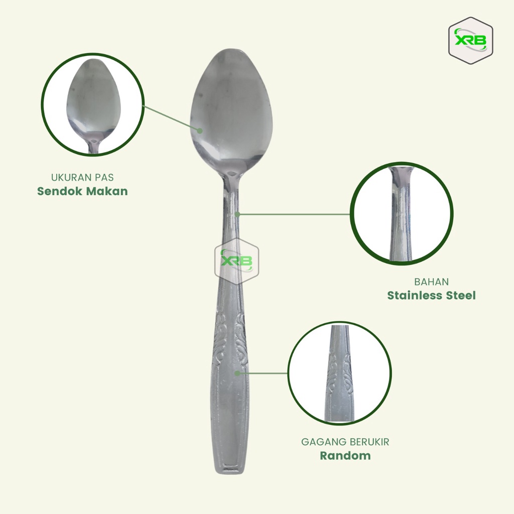 Sendok Makan Stainless Steel Sinda High Quality Ware Spoon Sendok Nasi stainless Steel