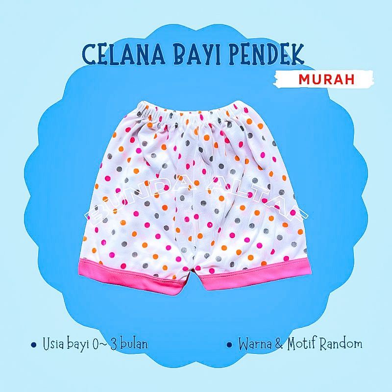 Celana Pendek Bayi Motif Murah [ Bunda Altaf ]