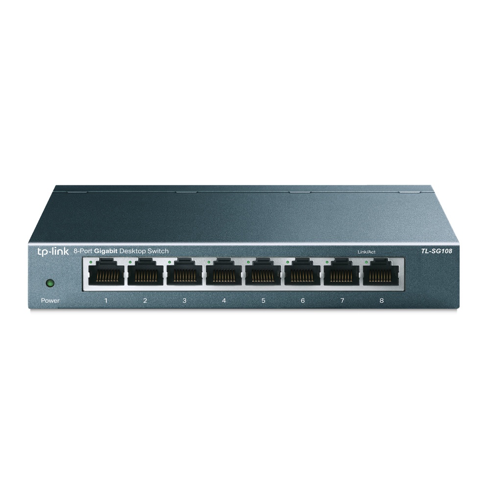 TP-LINK 8-Port 10/100/1000Mbps Desktop Switch TL-SG108 Original Garansi Resmi