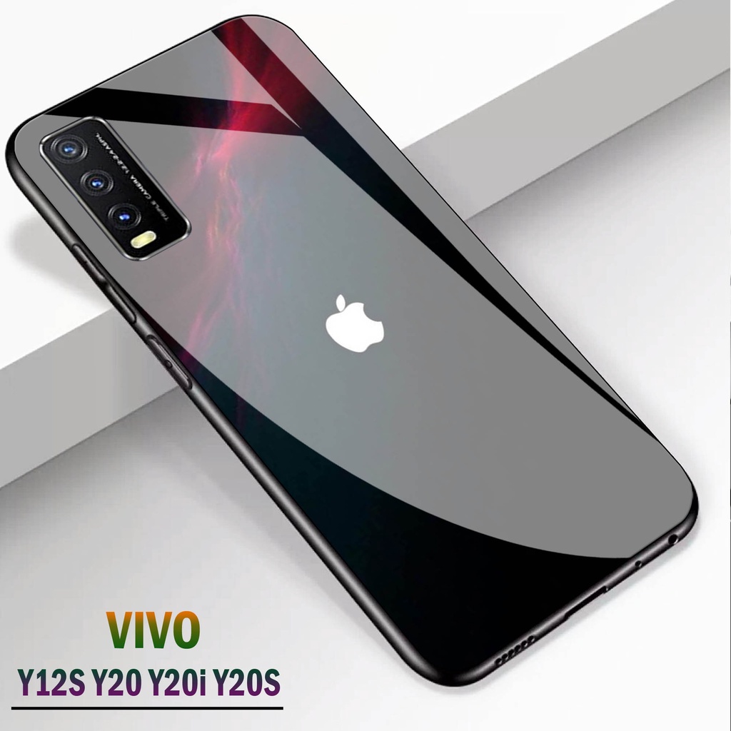 Softcase kaca VIVO Y12S Y20 Y20i Y20S - Case Handphone VIVO Y12S Y20 Y20i Y20S [T01].