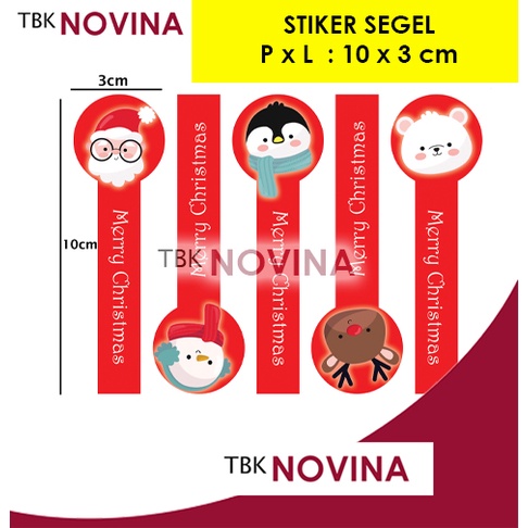 STIKER SEGEL NATAL/ STIKER CHRISTMAS / STIKER SEGEL STOPLES MERRY CHRISTMAS