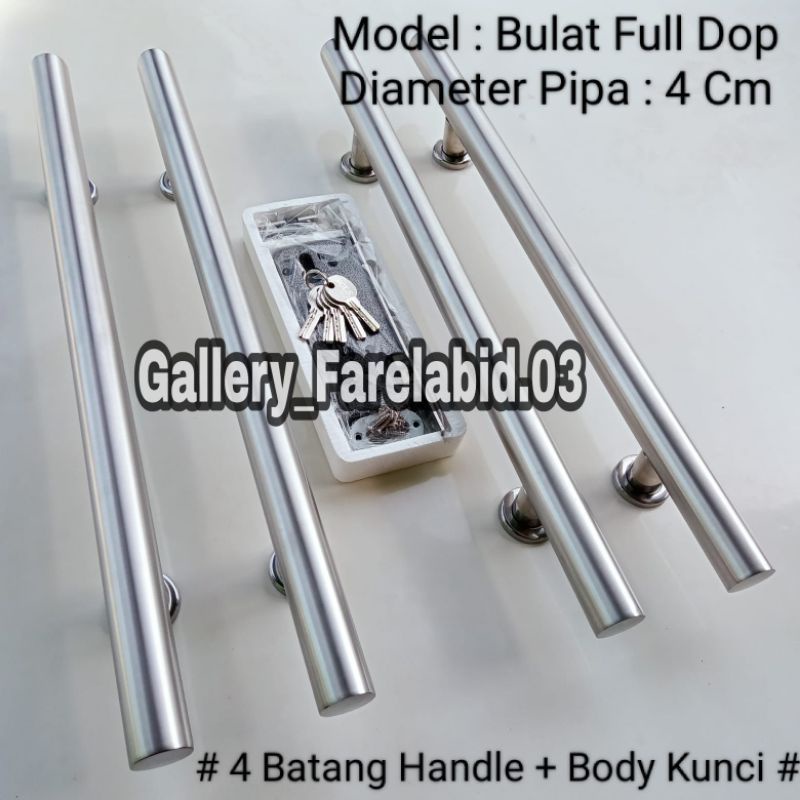 80 Cm Handle Pintu Rumah Stainless Steel Bulat Set Kunci Gagang Tarikan Pintu Kupu Tarung 60 Cm Pegangan Pintu Minimalis 45 Cm