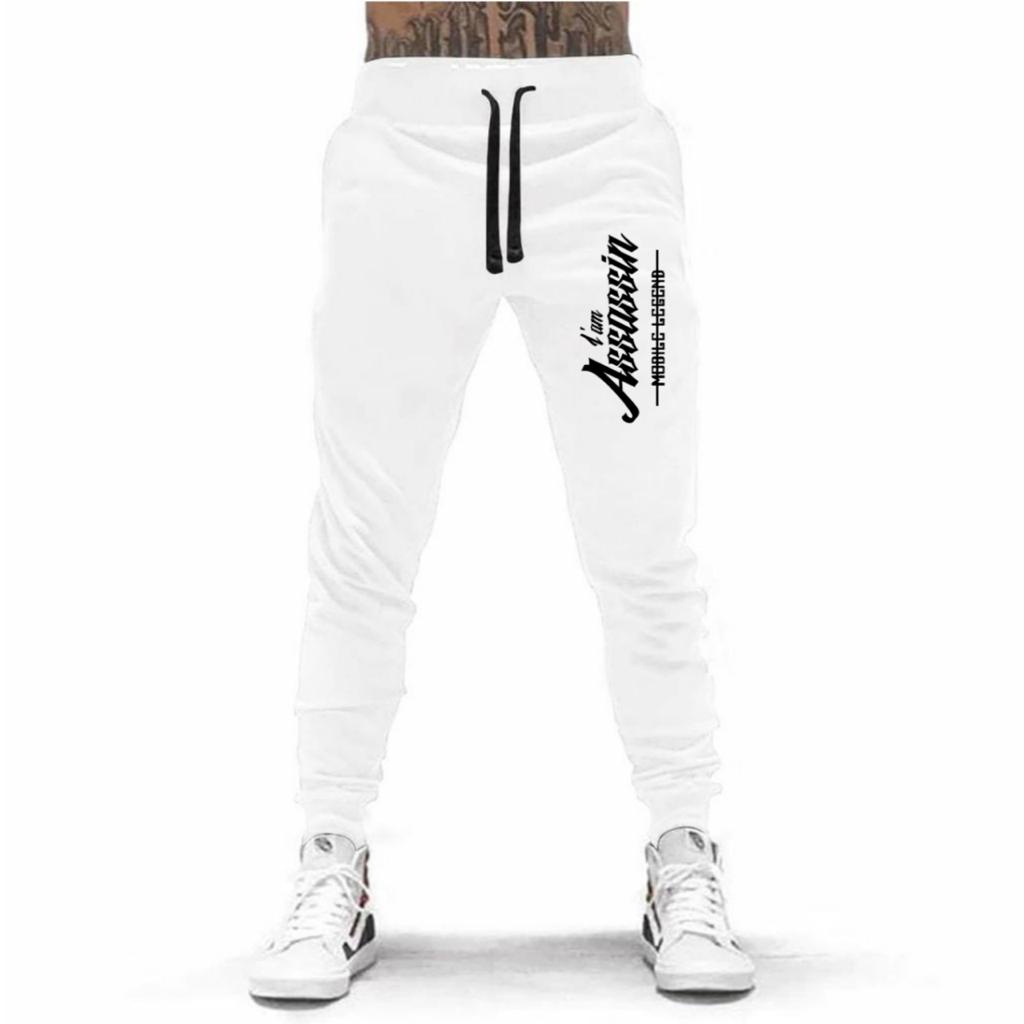 CELANA PANJANG JOGGER I AM ASSASSIN BAHAN FLEECE TEBAL / NYAMAN DIPAKAI KUALITAS BAGUS