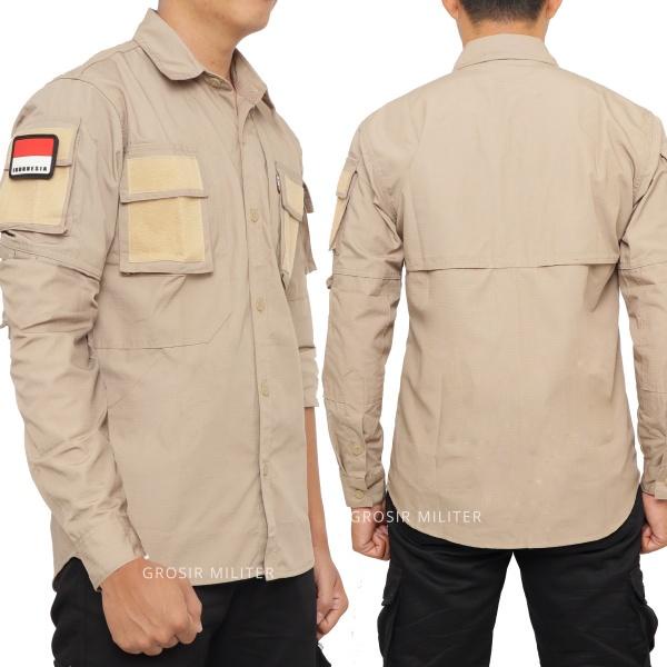 Baju Tactical Kemeja PDL Outdoor Tangan Panjang