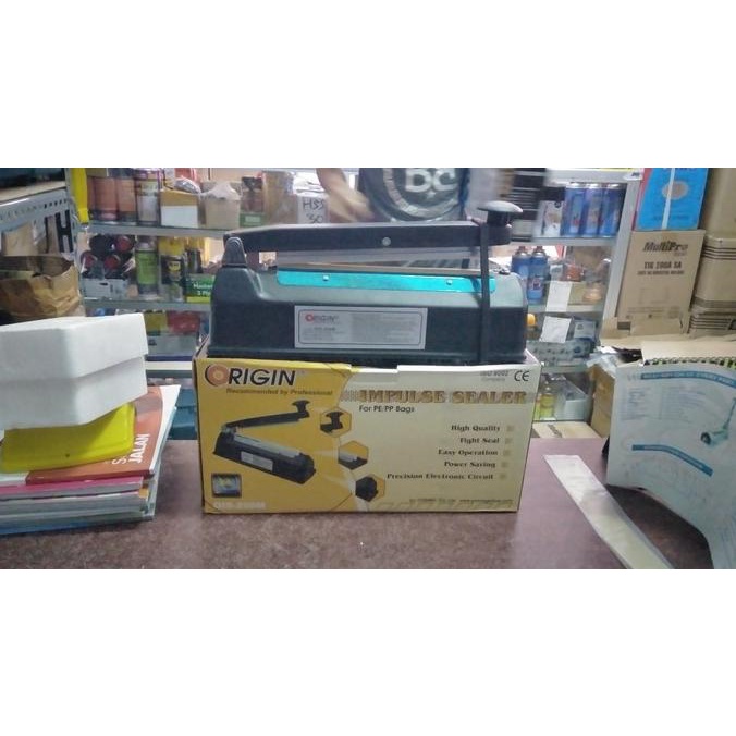 Alat Press plastik 20cm bodi besi Mesin Impulse sealer 20 body metal
