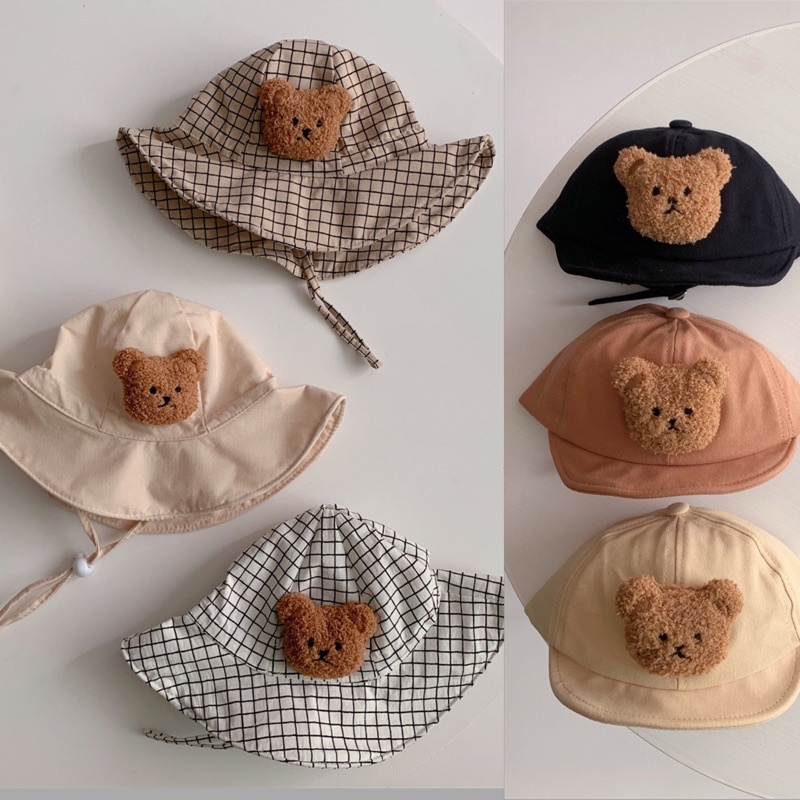 Bear hat topi bayi anak beruang / teddy topi