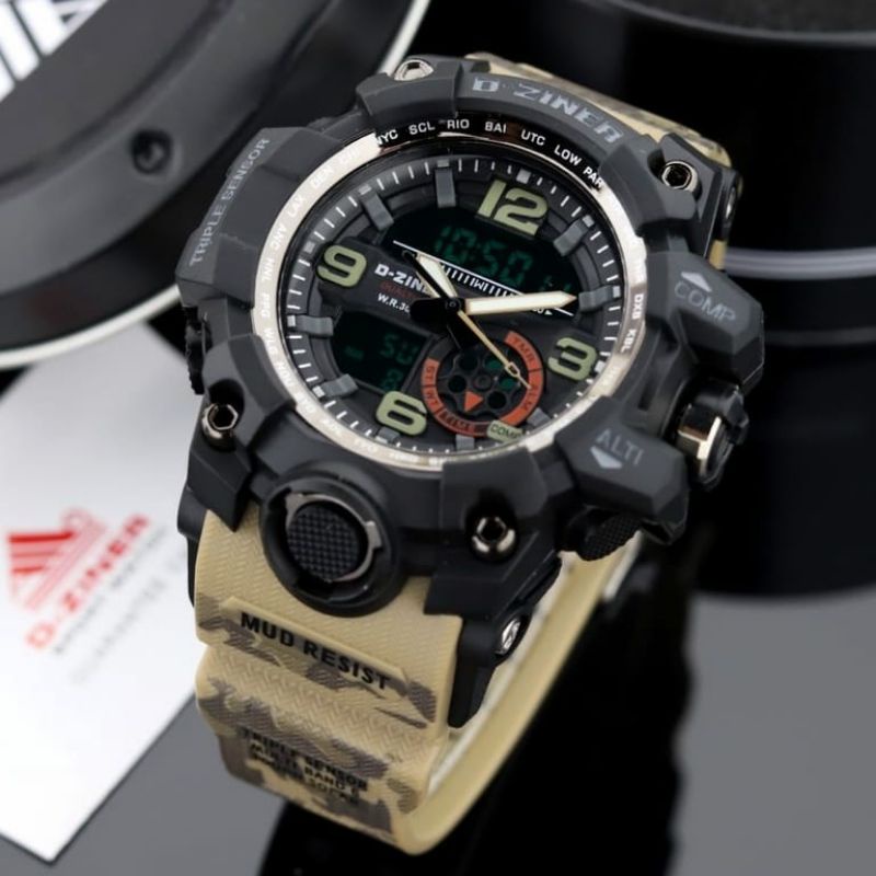 Dziner Gg1000 Fashion Pria Terlaris Tahan Air 50M Jam Tangan Pria Original