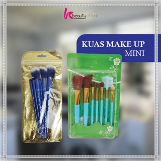 Image of thu nhỏ KB-K128 Kuas MakeUp 7 in 1 Brush Make Up Set Mini Travel Free Pouch / Kuas Rias Wajah Model Ulir / Paket Kuas Set Make Up Cosmetic #1