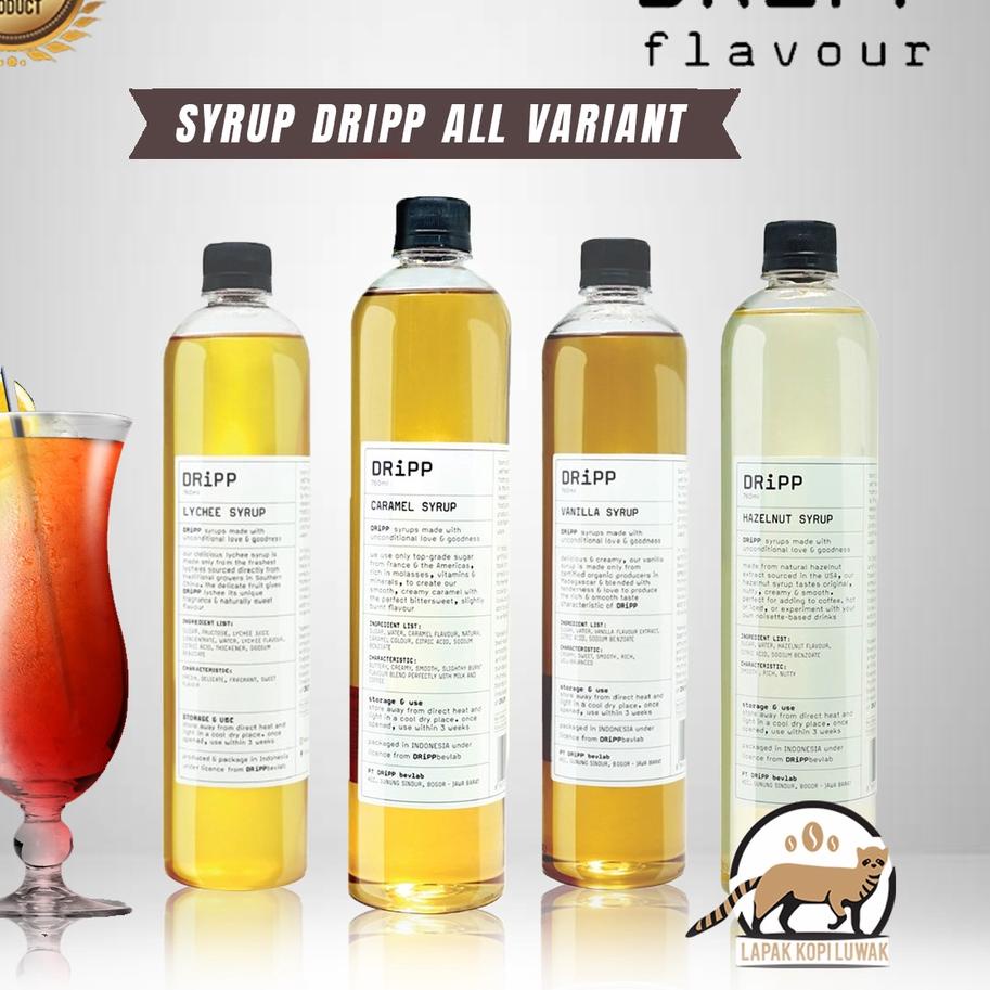 

✅Fyp on Dripp Syrup All Variant - Sirup Dripp Pandan, Caramel, Hazelnut, Vanilla, Lychee, Palm Sugar