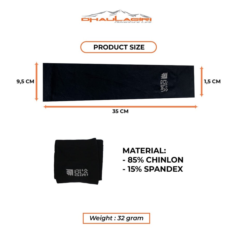 Manset Arm Sleeve Dhaulagiri Pelindung Tangan Outdoor Anti UV Original