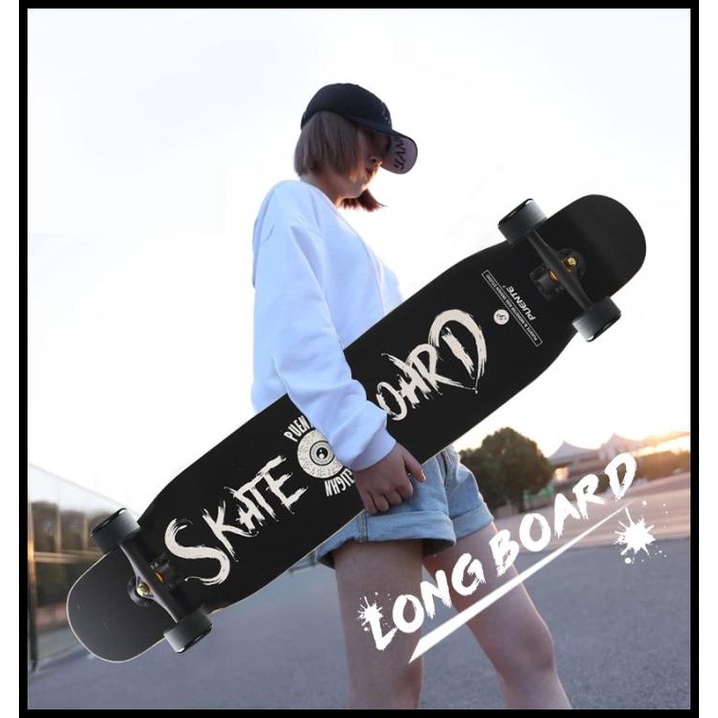 Puente Skateboard Four-Wheel Double Kick Deck Skateboard With T-Shape