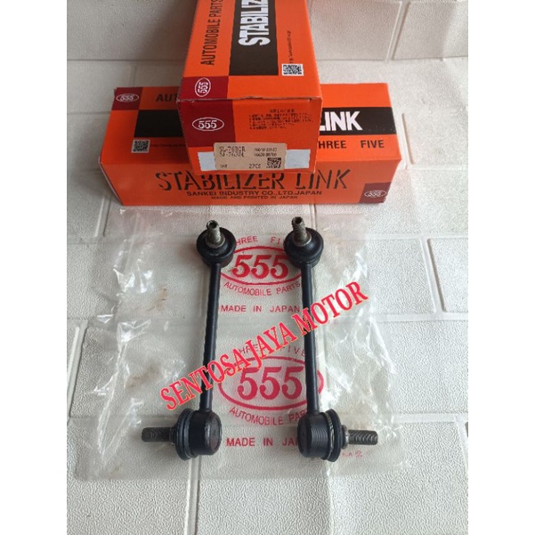 LINK STABIL STABILIZER LINK BELAKANG AERIO BALENO NEXT NEW AERIO 555 JAPAN ORIGINAL HARGA 1 SET