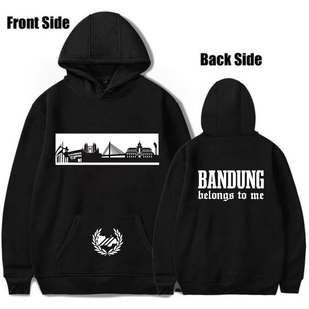 Hoodie Bandung Belongs To Me Baju Pria Tshirt Premium Kaos Siluet Kota
