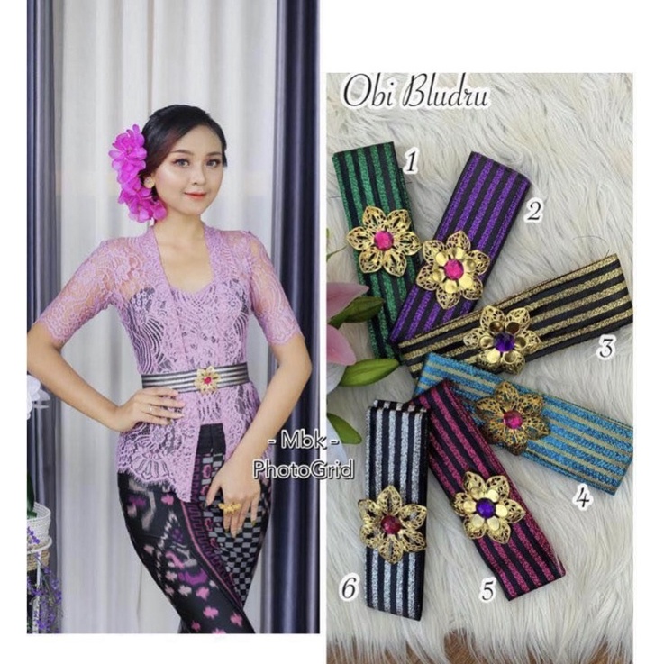 Aneka macam Selendang obi - sabuk obi kebaya - belt obi - obi bali - sabuk kebaya modern - sabuk obi untuk kebaya - selendang kebaya - belt obi