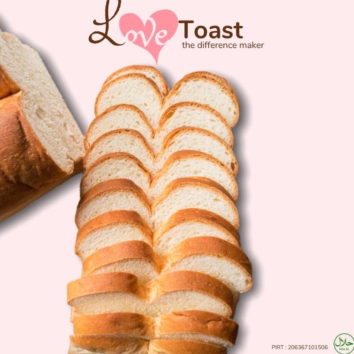 

Best Price--Roti Tawar | 26 CM | 23 Slice (13mm) | Love toast