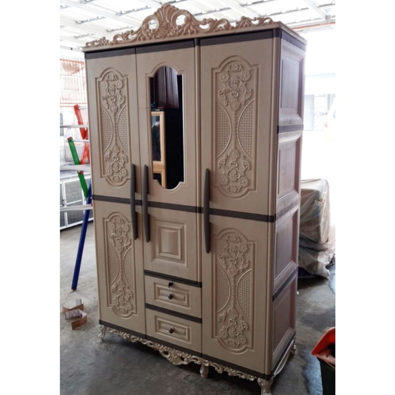 LEMARI PLASTIK OLYMPLAST 3 PINTU CLASSIC