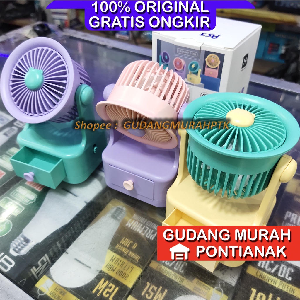 Kipas Charge Portable Unik Ada RAK Model Tower Bisa Bawa Bawa pakai cas Minifan Praktis Angin Kuat dan Tahan Lama