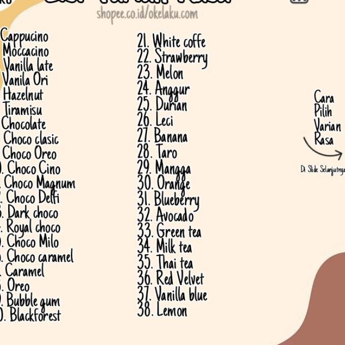 

BAYAR DITEMPAT✔️Serbuk Minuman Aneka Rasa 1 KG, Bubuk Minuman Rasa Premium, Serbuk Minuman|KD4