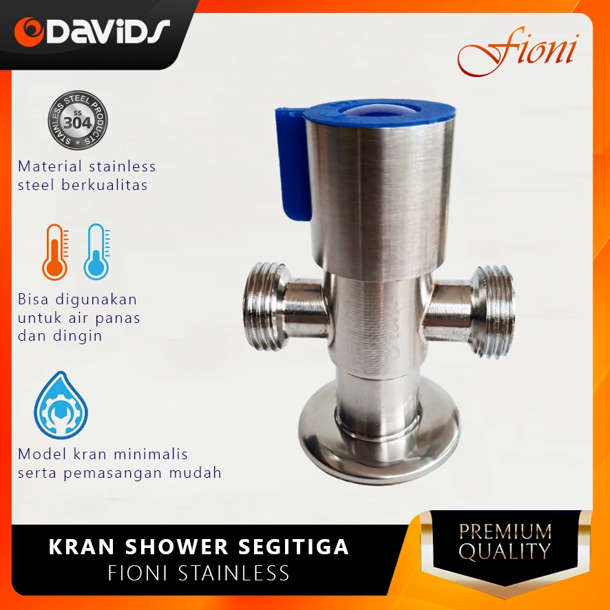 Stop Kran Shower Cabang Stainless