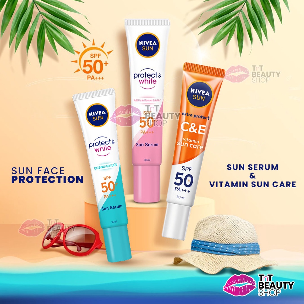 Jual Nivea Sun Face Protection Serum Spf 50 Pa Oil Control Instant Aura Sun Face 1695