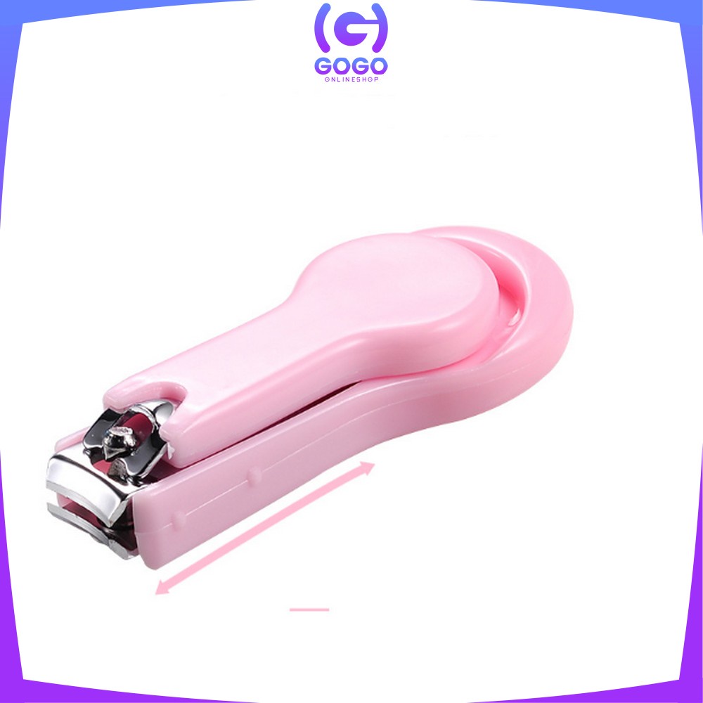 GOGO-C721 Gunting Kuku Bayi Motif Polos Jepit Kuku Anak Aman / Alat Potong Kuku Bayi Baby Nail Clipper Gunting Pemotong Kuku